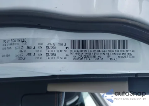 2015 Jeep Cherokee Limited from USA, damaged, VIN 1C4PJMDS1FW764234